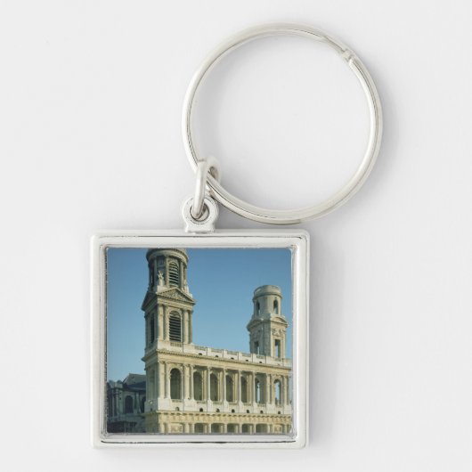 Porte-clés Vue de la façade de l'église de (Devant)
