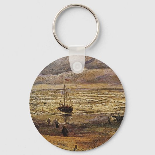 Porte-clés Vue de la mer à Scheveningen par Vincent van Gogh (Recto)
