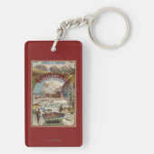 Porte-clés Vue de l'affiche promotionnelle d'hôtel d'ours (Dos)