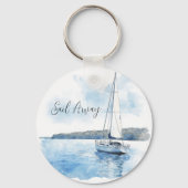 Porte-clés Vue de l'océan Sail Away (Recto)