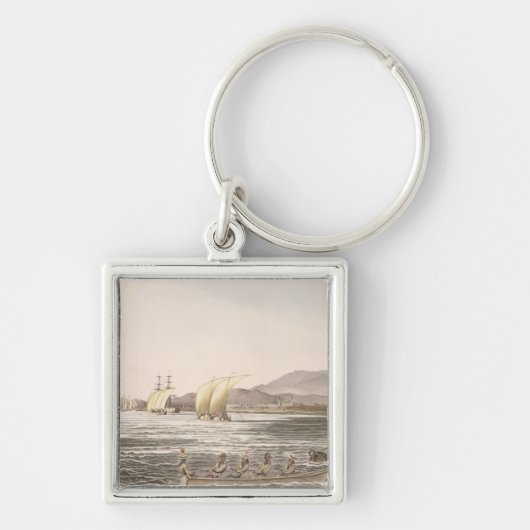 Porte-clés Vue de Manille, Philippines, 1826 (Devant)
