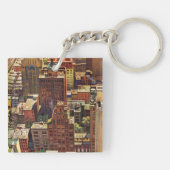 Porte-clés Vue de New York par John Falter (Dos)