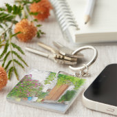 Porte-clés Vue de rue aquarelle (Devant Droit)