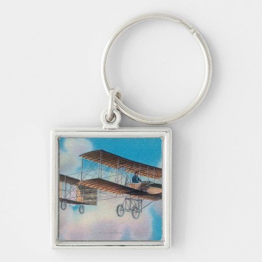 Porte-clés Vue de Voisin BiplaneFrance (Devant)