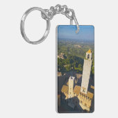 Porte-clés Vue Depuis La Tour, San Gimignano, Sienne, Toscane (Devant gauche)