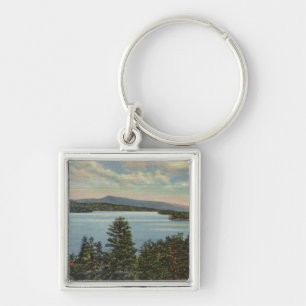 Porte-clés Vue des rivages plaqués de pin du lac