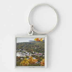 Porte-clés Vue d'état de collines de Camden par des arbres