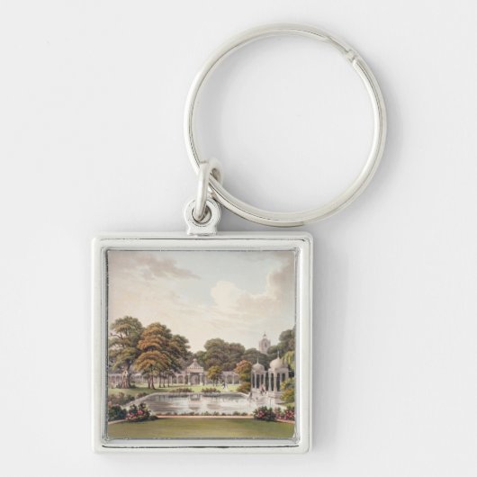 Porte-clés Vue du dôme, pavillon de Brighton, gravé par (Devant)
