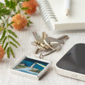 Porte-clés Vue du phare de Portland Head sur Casco Bay (Côté)