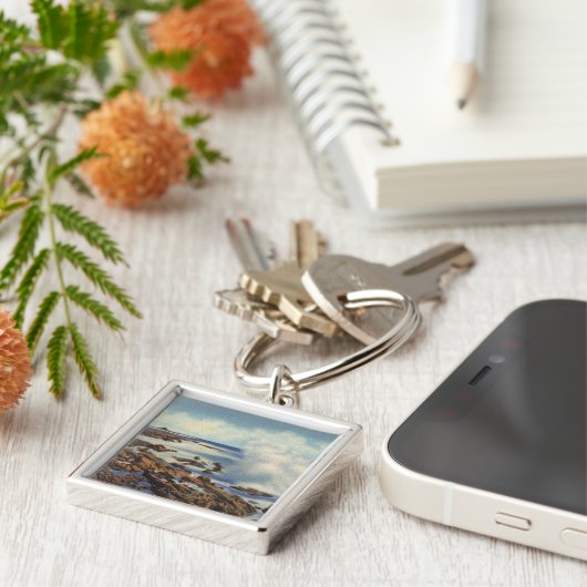 Porte-clés Vue d'un littoral typique (Côté)