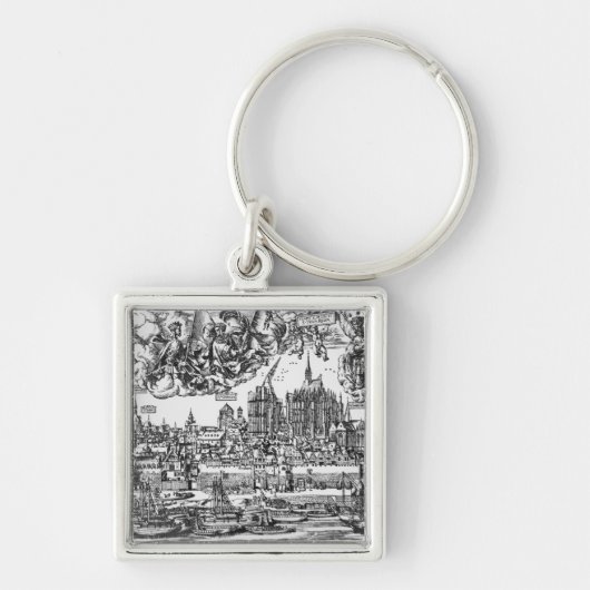Porte-clés Vue générale de Cologne, 1531 (gravure) (pho de (Devant)