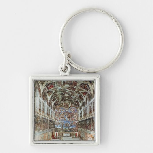 Porte-clés Vue intérieure de la chapelle de Sistine (Devant)