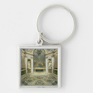 Porte-clés Vue intérieure de la chapelle octogonale de Chigi