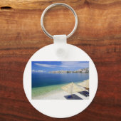 PORTE-CLÉS VUE MAGNIFIQUE DE PLAGE (Recto)