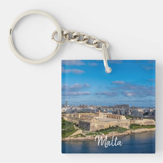 Porte-clés Vue panoramique de Sliema à Malte (Devant)
