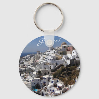 Porte-clés Vue panoramique sur Oia, Grèce