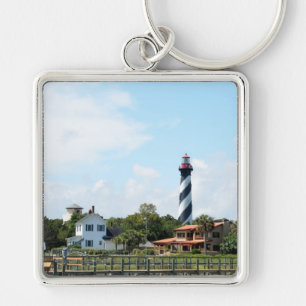 Porte-clés Vue pittoresque phare de St Augustine, la Floride