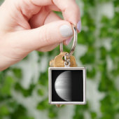 Porte-clés Vue rapprochée de la planète Jupiter (main)