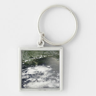 Porte-clés Vue satellite d'huile coulant 2