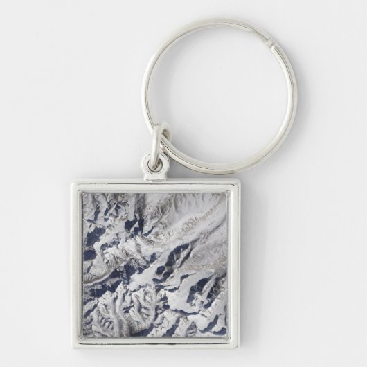 Porte-clés Vue satellite d'un glacier himalayen (Devant)