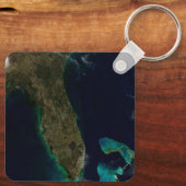 Porte-clés Vue Satellite Sur La Floride. (Verso)