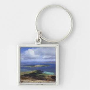 Porte-clés Vue supérieure : continent de bruit, graemsay et