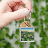 Porte-clés Vue sur la montagne Sullivan de la ville (main)