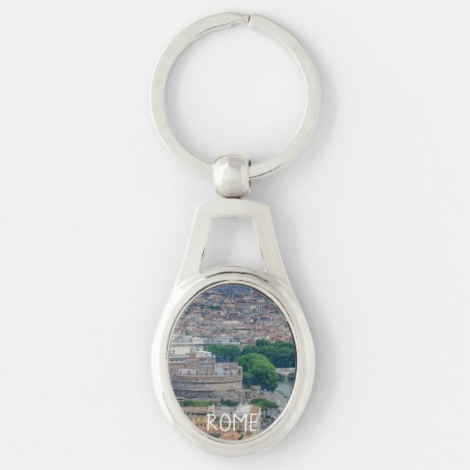 Porte-clés Vue sur le centre historique de Rome (Devant)