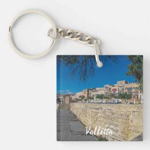 Porte-clés Vue sur le mur de la ville et le port de La Valett