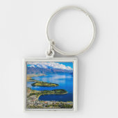 Porte-clés Vue sur Queenstown de Bob's Peak, Nouvelle-Zélande (Devant)