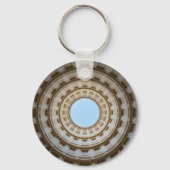 Porte-clés Vue symétrique vers l'oeil d'un grand dôme (Verso)