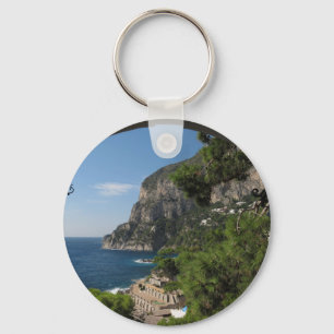 Porte-clés Vue vers les falaises sur l'île de Capri