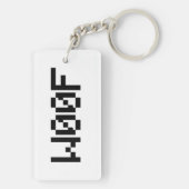 Porte-clés W00F [Sons animaux de léopards] (Dos)