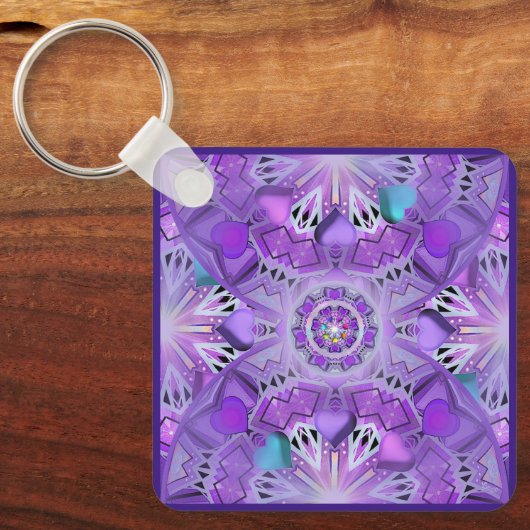 Porte-clés W2 pourpre (Recto)