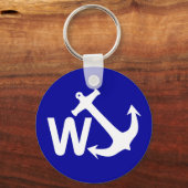Porte-clés W Ancre Wanchor Joke Drôle cadeau (Recto)