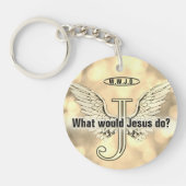 Porte-clés W.W.J.D Que ferait Jésus ? (Devant)