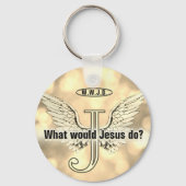 Porte-clés W.W.J.D Que ferait Jésus ? (Verso)
