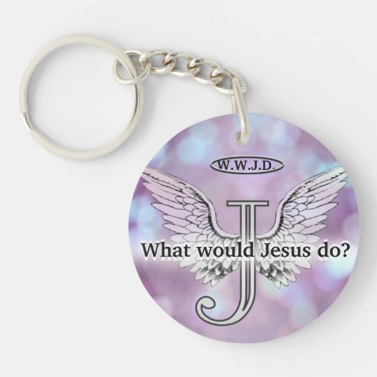 Porte-clés W.W.J.D What would Jesus do? (Devant)