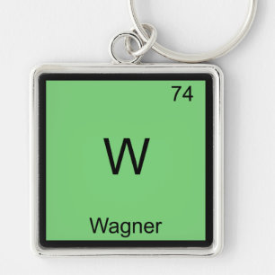 Porte-clés W - Wagner Chemise Élément Symbole Chimie Drôle T-