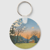 Porte-clés Wa – Japanese Landscapes – Quiet Countryside (Recto)
