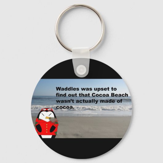 Porte-clés Waddles à Cocoa Beach Key Ring (Recto)