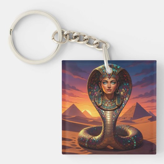 Porte-clés Wadjet – Egyptian Cobra Goddess´7 (Devant)