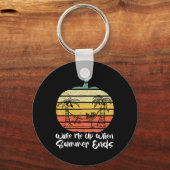 Porte-clés Wake Me Up When Summer Ends Funny Skeleton Hallowe (Recto)