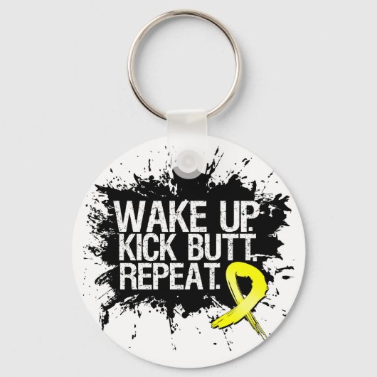 Porte-clés Wake Up Kick Butt Repeat - Endometriosis (Recto)