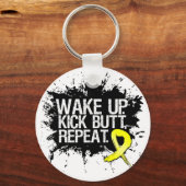 Porte-clés Wake Up Kick Butt Repeat - Endometriosis (Recto)