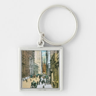 Porte-clés Wall Street vintage semblant occidental, New York