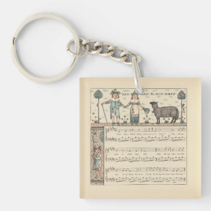 Porte-clés Walter Crane Baa Baa Mouton Noir Comptine