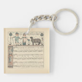 Porte-clés Walter Crane Baa Baa Mouton Noir Comptine (Dos)