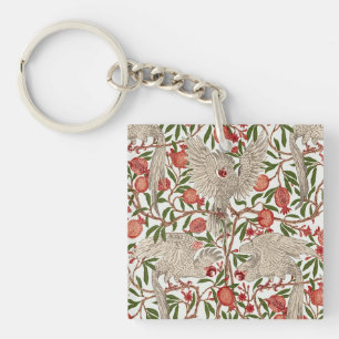 Porte-clés Walter Crane Cacatoès rosalbin Grenade rouge Art