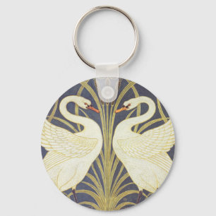 Porte-clés Walter Crane Cygne, Jonc Et Iris Art Nouveau